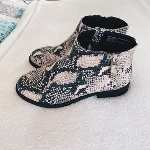 Snakeskin Booties
